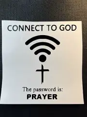 Connect To God Vinyl Car Laptop Window Decal New