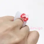 《朋友禮品》日本原裝 三麗鷗 SANRIO 凱蒂貓 HELLO KITTY 戒指 水鑽 飾品