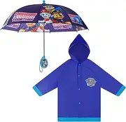 [Nickelodeon] Toddler and Boys' Paw Patrol Slicker and Umbrella Rainwear Set