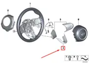 MINI CLUBMAN F54 F Sports Steering Wheel Cover 32306864893 6864893 NEW GENUINE