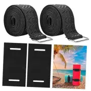 2 Set 84" Extra Long Floating Water Mat Straps with Pad Protectors- 84 Inch
