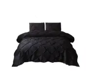 Single/Queen/King Size Diamond Pintuck Duvet Set Design 5
