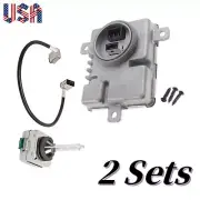 2 Sets Xenon Ballast Control Module Computer D3S Bulb for Porsche Macan Cayman (for: Porsche)