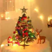 50cm Christmas Tree Home Decoration PVC Artificial Xmas Ornaments LED Lights
