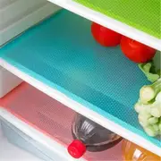 4pcs Refrigerator Liners Mats Washable, Waterproof Oilproof For Shelves, Cover Pads For Freezer Glass Shelf Cupboard Cabinet Drawer Color Blue