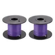 30AWG Gauge Stranded Hook-Up Wire PVC Tinned Copper Wire Spool 50m/164ft Purple