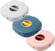 3Pcs Portable Phone Cable Storage Box Rotatable Earphone Cable Organizers Compact Design for Outdoor Use