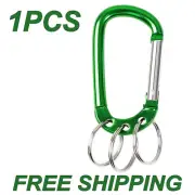 Large Carabiner Keychain Clip - Aluminum D Ring Snap Clips for Outdoor 1PCS