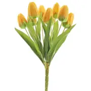Artificial Tulips Flowers for Wedding Valentines Memorial Graveside - Yellow