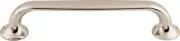 Top Knobs Cabinet Oculus Oval Pull 5 1/16 Inch (c-c) Polished Nickel