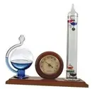 WS-YG501 Galileo Thermometer, Hygrometer and Glass Fluid Barometer