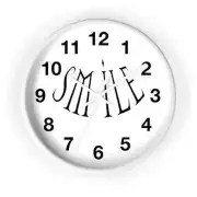 Wall Clock "Smile" with Numbers