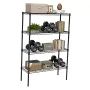 Storage Shelves, Metal Wire Shelving Unit, Adjustable Standing Shelf 4 Tier