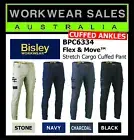 Bisley BPC6334 Elastic Cuffed Pants Work Flex & Move Stretch Cargo BPC6334