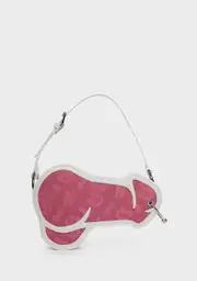 [Namilia] Pink Prince Albert Denim Shoulder Bag