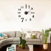 10-20 Inch Frameless DIY Wall Clock Sticker for Home Living Room Bedroom Office