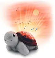 [ZAZU] Tim The Turtle Projector - Baby Slumber Portable Bed Lamp | Sunset Sky Projector | 3 Soothing Melodies | Gentle Brightness | Cry Sensor | Auto-Shutoff