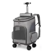 Cat Pet Trolley Backpack Convenient Cat Bag Pet Backpack Folding Cat Backpack