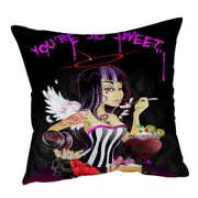 Dying for Dine Sexy Scary Girl Cushion Cover