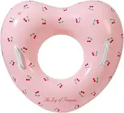 Heart Pool Float - Large Inflatable Pool Toys Rubber Ring, Heart Shaped Summer Swimming Pool Float, Inflatable Floats | Water Lifesaving Supplies for Beach Shower Wedding Bridal Engagement Graduation