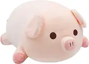 Fortuning's JDS 15.7” Pig Plush Stuffed Animal Pillow Fat Pig Stuffed Animal Doll Toy Soft Stuffed Cute Pig Pillow Cuddly Plush Animal Pillow,Pig Plush Toy for Kids