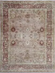 Hand-Knotted Wool Rug Authentic Persian Oriental Carpet Luxury Handmade Chatai.