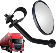 Blind Spot Mirrors - Heavy Duty Blind Spot Assist for Large Vehicles | 300° Curvature Mirror with Adjustable Steel Bracket for Trailer, Rearview Convex Mirrors for Enhanced Safety on Roads