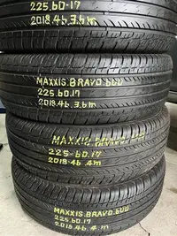 在飛比找Yahoo!奇摩拍賣優惠-中古二手輪 瑪吉斯 17吋輪胎 225-60-17