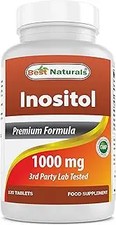 Best Naturals Inositol 1000mg 120 Tablets - also called vitamin B8