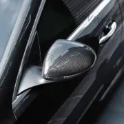 Carbon Fiber Mirror Cover Caps For Mercedes S-Class S580e S63 AMG W223 2021-2025