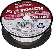 Soft Flex Kink Resistant Beading Wire - Very Fine 0.10 Diameter - Jewelry Making Bead Wire - 30 Ft