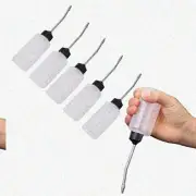 StitchEase 5-Pack Sewing Machine Oilers - Precision Long Tip Bottles for DIY, 12