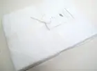 Pottery Barn Essential White Off White 300 Thread Count Cotton Twin Flat Sheet