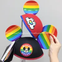 在飛比找蝦皮購物優惠-美國迪士尼 米奇 彩虹 立體 造型 帽子 頭箍 髮箍 頭飾 