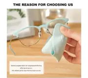 5 pcs/lots Customized Chamois Glasses Cleaner Microfiber Glasses Cleaning Cloth