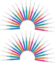 OATIPHO 40pcs Interdental Brush for Braces Push-pull Stainless Steel Wire Toothpick Oral Flosser Easy for Oral Care
