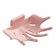 5Pcs Wall Mount Soap Dish Rack Bathroom Shower Sponge Soap Holder Tray Organizer Portable Plastic Soap Storage Rack Container
