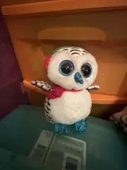 Ty Beanie Babies Boos Nester The Christmas Owl Boo Glitter Eyes WITH TAGS NEW