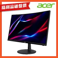 在飛比找Yahoo奇摩購物中心優惠-(福利品)Acer 宏碁 ED240Q Hbi 24型VA曲