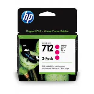 HP 712 原廠紅色墨水匣 (29ml x 3入組) 3ED78A / NO.712