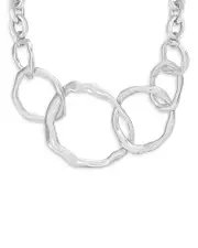 Ettika Interlocking Golden Chain Statement Necklace, 15-19