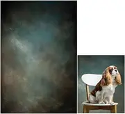 5x7ft Aqua Backdrops Portrait Backdrops for Photography Mottled Photo Background