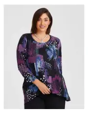[Taking Shape] Snug Abstract Prism Top in Multi