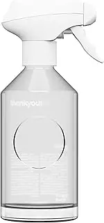 Thankyou Forever Trigger Spray Bottle, 400 ml Capacity, Clear Glass