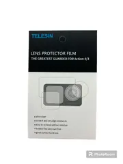 TELESIN Lens and Screen Protectors for DJI Action3/Action4 - HD Film (2-Pack)