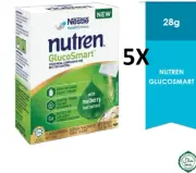 5 X Nestle Nutren GlucoSmart Complete Nutrition Vanilla (14's x 2g) FREE SHIP
