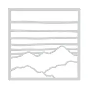 Hero Arts Gradient Sky & Mountains Stencil