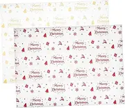 Baluue 56 Sheets Holiday Wrapping Papers: Glitter Tissue Paper for Christmas and Events for present Wrapping Bouquets and DIY Craft