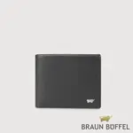 【BRAUN BUFFEL 德國小金牛】台灣總代理 布爾斯 10卡男夾-黑色/BF532-314-BK