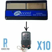 10 x CAD603 Compatible Garage/Gate Remote 062171/4332EBD 433.92Mhz BND Accent